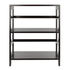 Winsome Wood Leo Espresso Wide 2-Tier Storage Shelf 92326