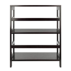 Winsome Wood Leo Espresso Wide 2-Tier Storage Shelf 92326