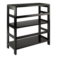 Winsome Wood Leo Espresso Wide 2-Tier Storage Shelf 92326