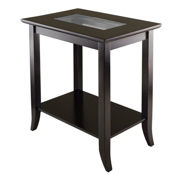 Winsome Wood Genoa Espresso Rectangular End Table 92419