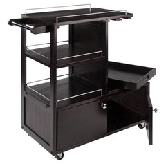 Winsome Wood Galen Entertainment Cart in Espresso 92430