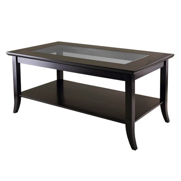 Winsome Wood Genoa Espresso Rectangular Coffee Table 92437