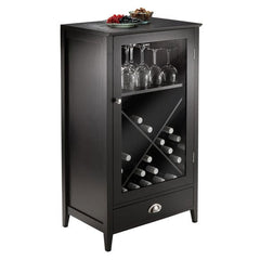 Winsome Wood Bordeaux 3-Pc Modular Espresso Wine Cabinet  92359