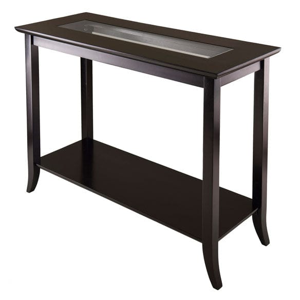 Winsome Wood Genoa Espresso Rectangular Console Table 92450