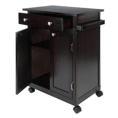 Winsome Wood Espresso Savannah Utility Kitchen Cart 92626