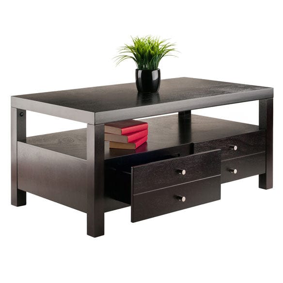 Winsome Wood Copenhagen Espresso Coffee Table 92643