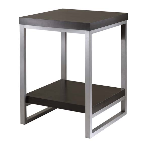 Winsome Wood Grey and Espresso Jared End Table 93418