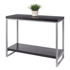 Winsome Wood Gray and Espresso Jared Console Table 93441