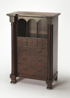 Butler Specialty Dark Brown Castle Heirloom Secretary 9400347