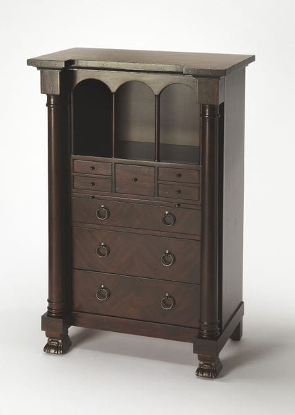 Butler Specialty Dark Brown Castle Heirloom Secretary 9400347