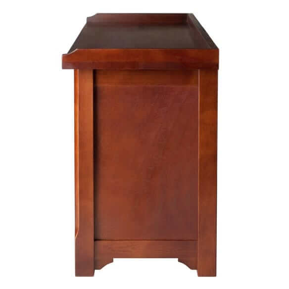 Winsome Wood Verona 4-Pc Storage Bench w/3 Foldable Fabric Baskets 94201