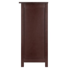 Winsome Wood Milan Walnut 2-Section Storage Shelf 94228