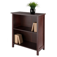 Winsome Wood Milan Walnut 2-Section Storage Shelf 94228