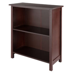 Winsome Wood Milan Walnut 2-Section Storage Shelf 94228