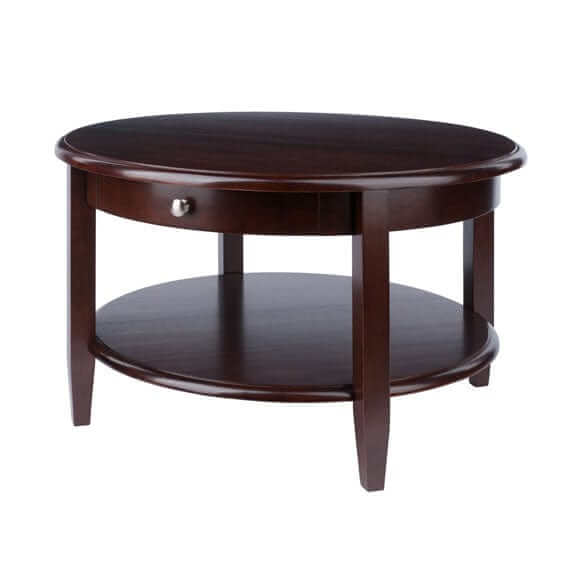 Winsome Wood Concord Walnut Round Coffee Table 94231