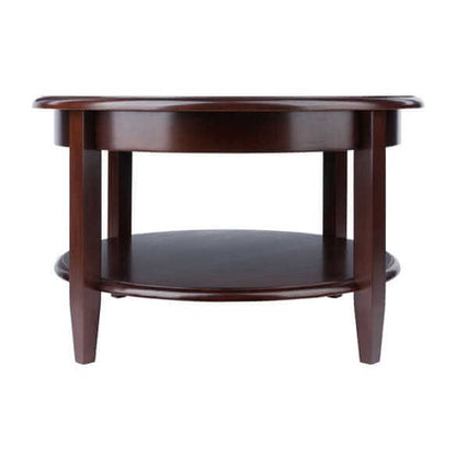 Winsome Wood Concord Walnut Round Coffee Table 94231