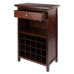 Winsome Wood Chablis Wine Walnut Cabinet 94441