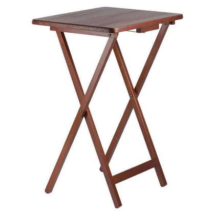 Winsome Wood Alex 5-Pc Walnut Snack Table Set 94533