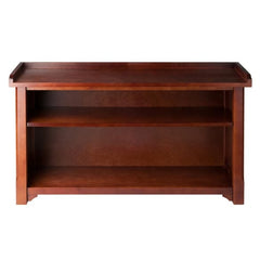 Winsome Wood Milan Walnut 2-Shelf Storage Bench 94640