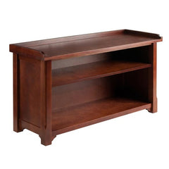 Winsome Wood Milan Walnut 2-Shelf Storage Bench 94640