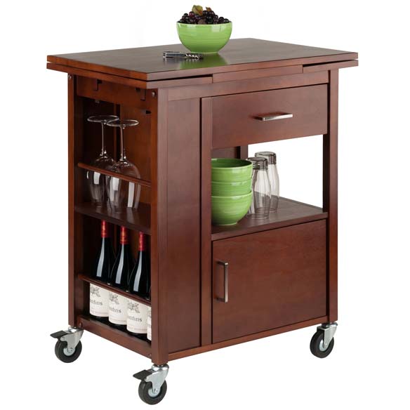 Winsome Wood Gregory Extendable Top Kitchen Cart 94643