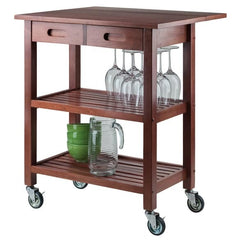 Winsome Wood Jonathan Drop Leaf Kitchen Cart 94734