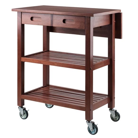 Winsome Wood Jonathan Drop Leaf Kitchen Cart 94734