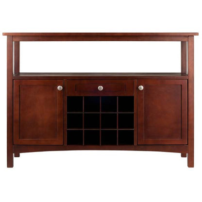 Winsome Wood Walnut Colby Buffet Cabinet 94745