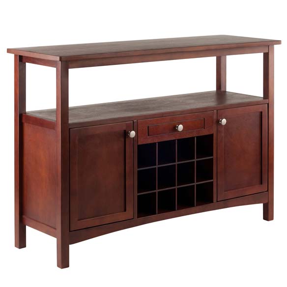 Winsome Wood Walnut Colby Buffet Cabinet 94745