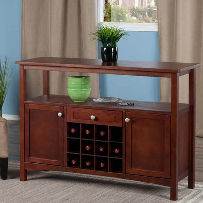 Winsome Wood Walnut Colby Buffet Cabinet 94745