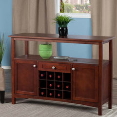 Winsome Wood Walnut Colby Buffet Cabinet 94745