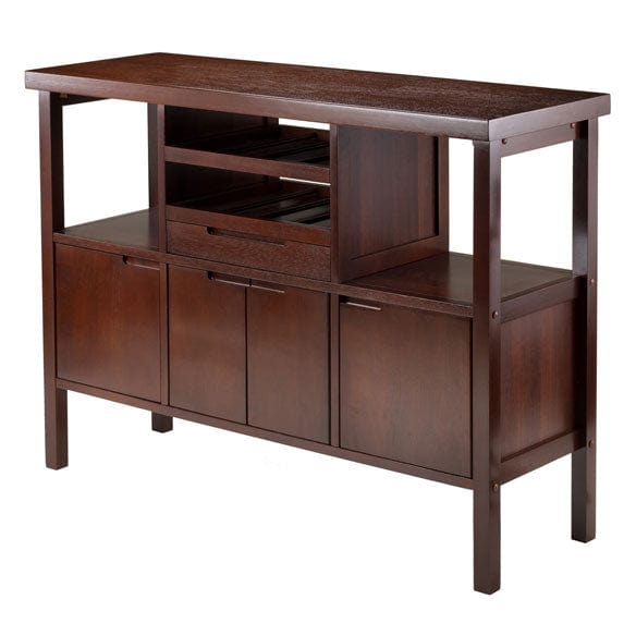 Winsome Wood Diego Walnut Buffet Cabinet 94746