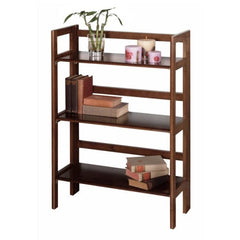 Winsome Wood Torino 3-Pc Storage Shelf w/ 2 Foldable Fabric Baskets 94395