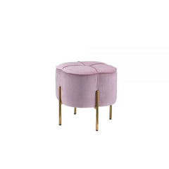 ACME Bergia Blush Pink Velvet Ottoman 96462