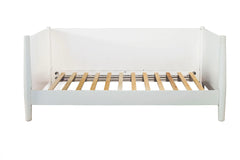 Alpine Furniture Flynn Mid Century White Modern Twin Size Day Bed 966-W-09T