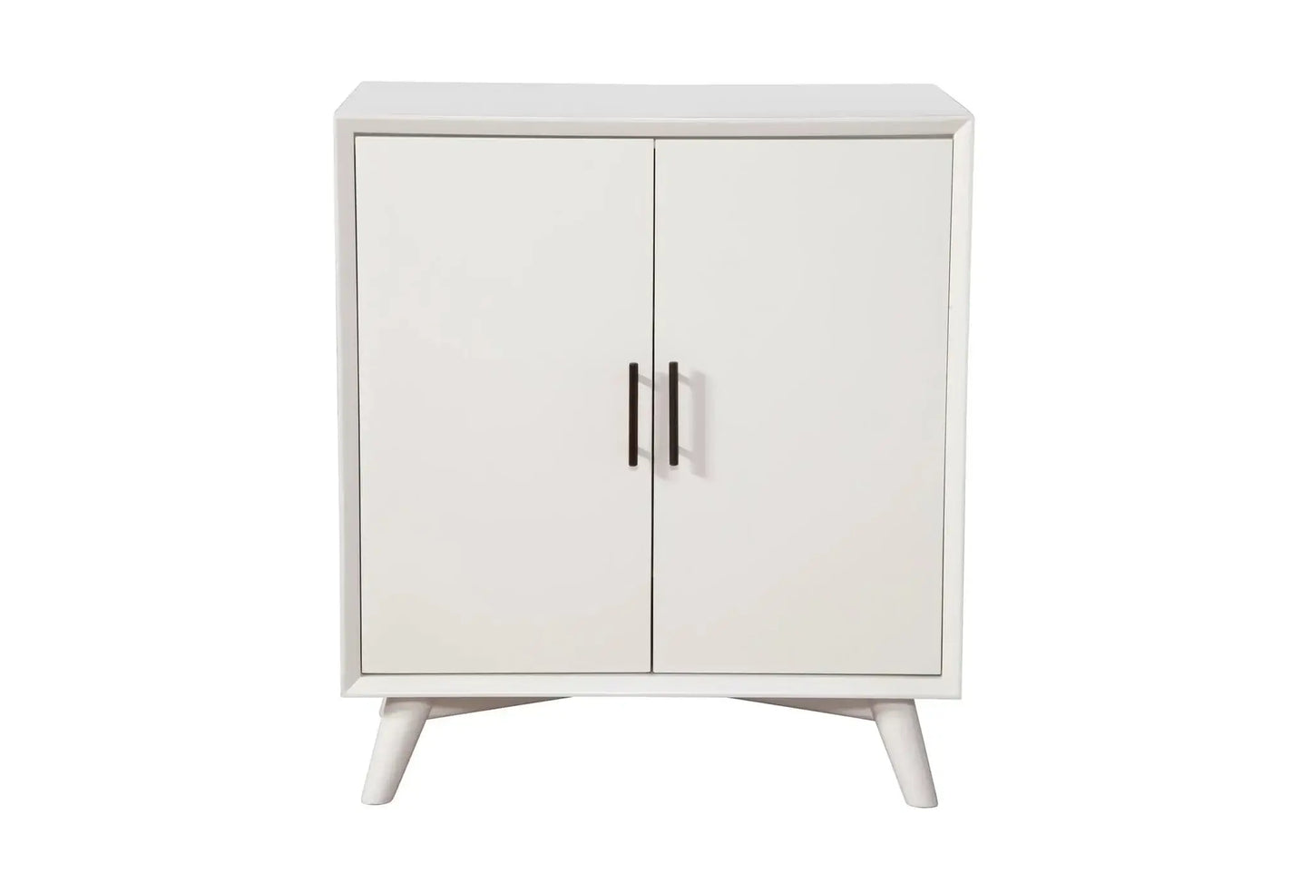 Alpine Furniture White Flynn Small Bar Cabinet 966-W-17
