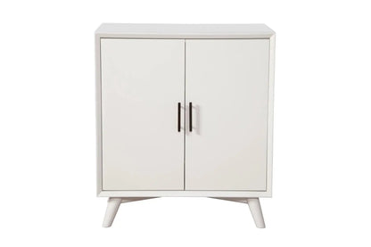 Alpine Furniture White Flynn Small Bar Cabinet 966-W-17