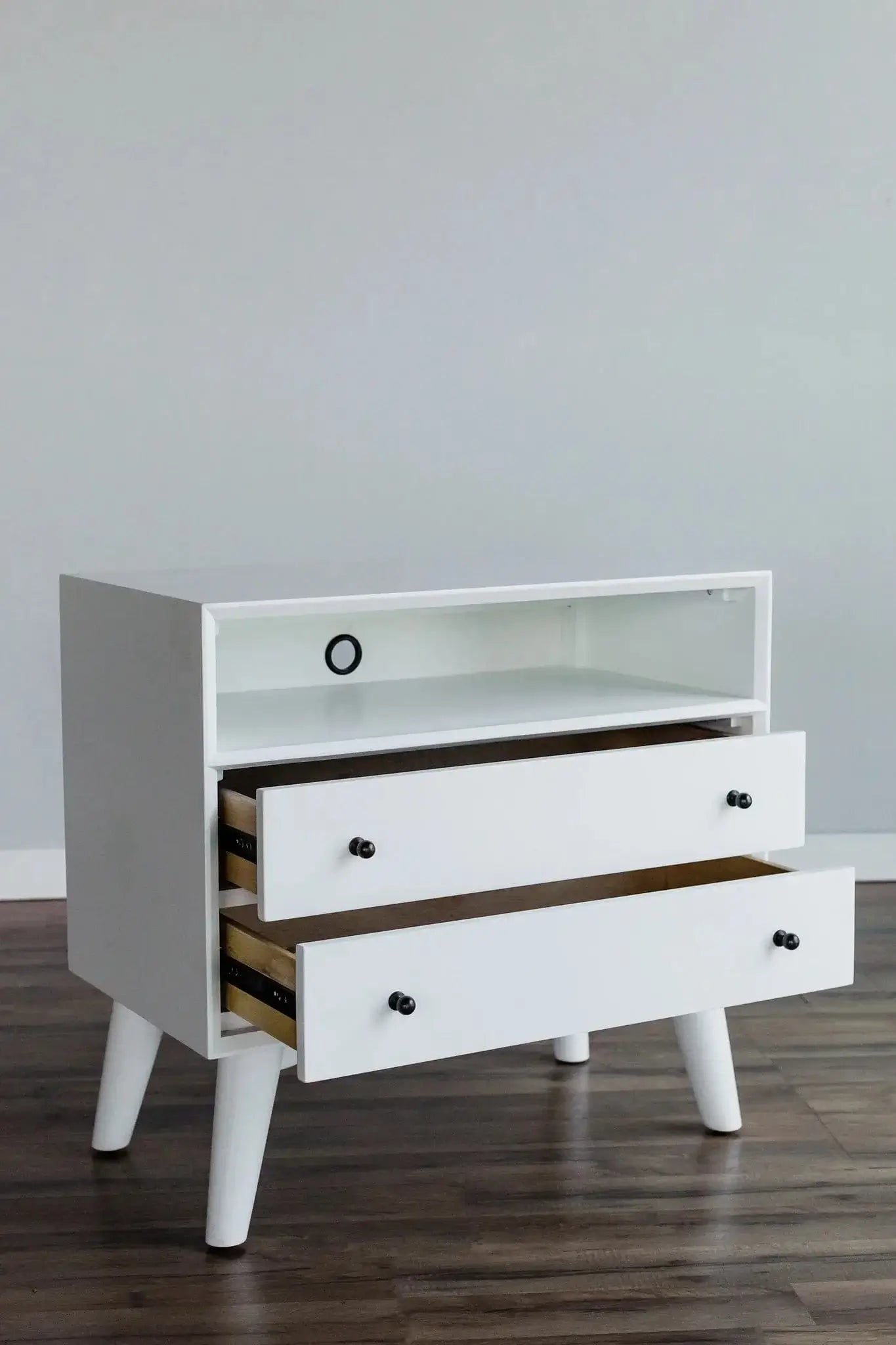 Alpine Furniture White Flynn Large Nightstand 966-W-22