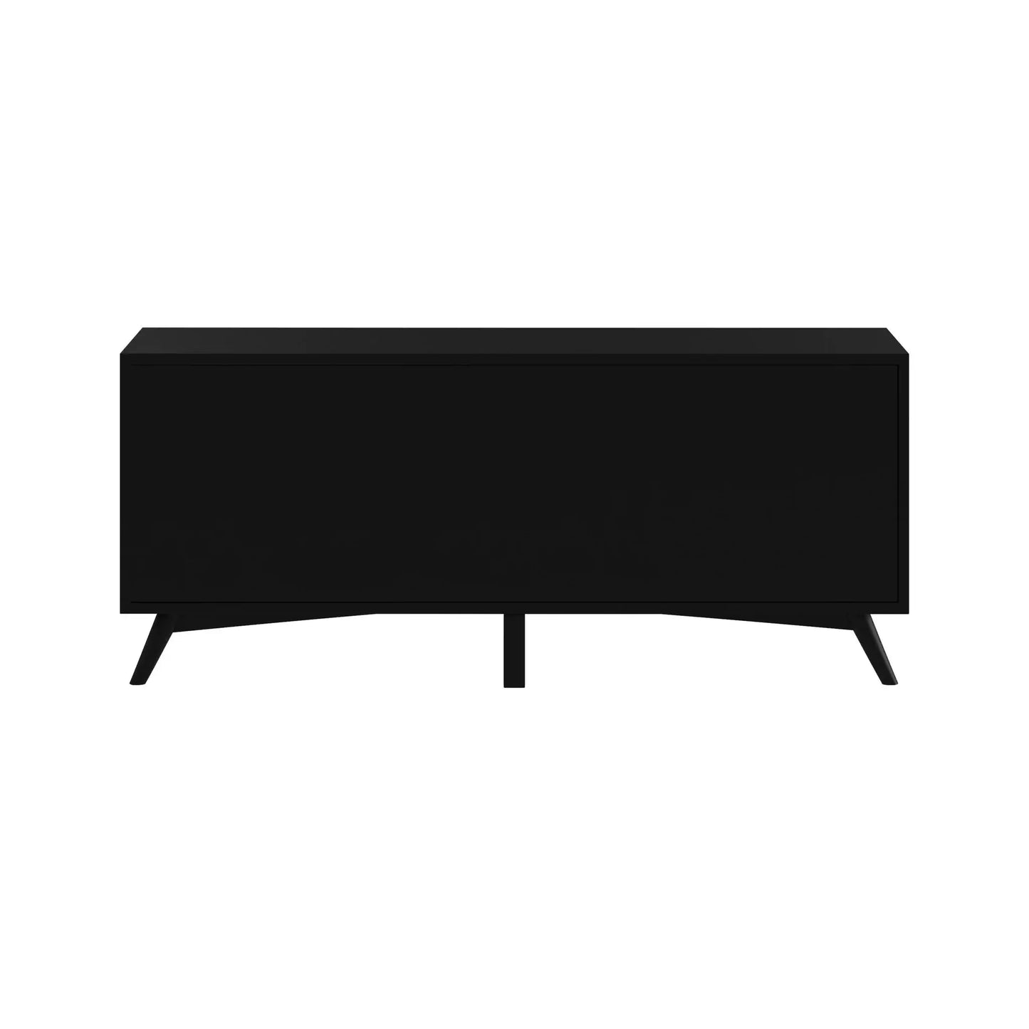 Alpine Furniture Black Flynn Large TV Console 966BLK-10