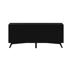 Alpine Furniture Black Flynn Large TV Console 966BLK-10