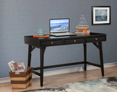 Alpine Furniture Black Flynn Large Desk 966BLK-66