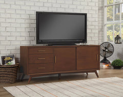 Alpine Furniture Walnut Flynn Large TV Console 966WAL-10