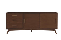 Alpine Furniture Walnut Flynn Large TV Console 966WAL-10