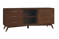 Alpine Furniture Walnut Flynn Large TV Console 966WAL-10