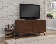 Alpine Furniture Walnut Flynn Small TV Console 966WAL-15