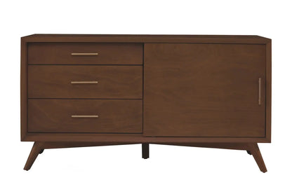 Alpine Furniture Walnut Flynn Small TV Console 966WAL-15