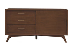 Alpine Furniture Walnut Flynn Small TV Console 966WAL-15