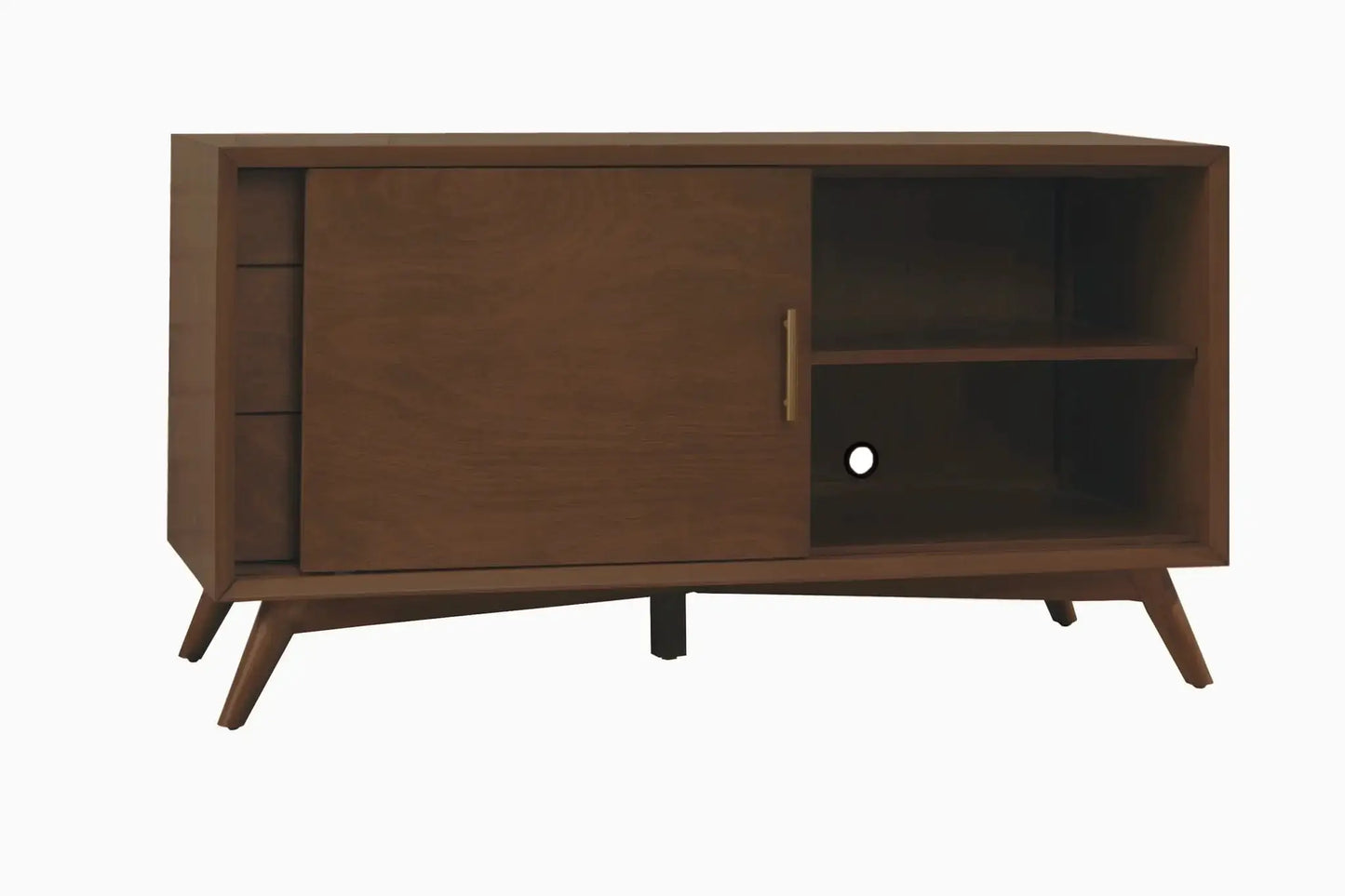 Alpine Furniture Walnut Flynn Small TV Console 966WAL-15
