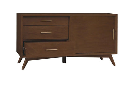 Alpine Furniture Walnut Flynn Small TV Console 966WAL-15