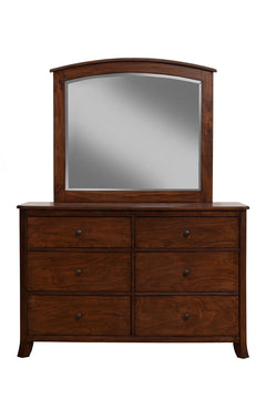 Alpine Furniture Mahogany Baker 6 Drawer Dresser 977-03